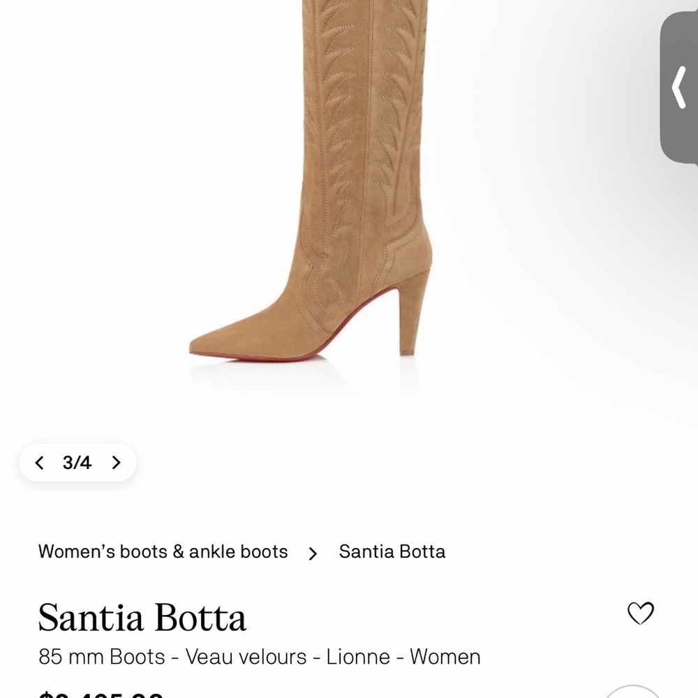 Louis Vuitton Tan Suede Knee-High Pointed-Toe Boots